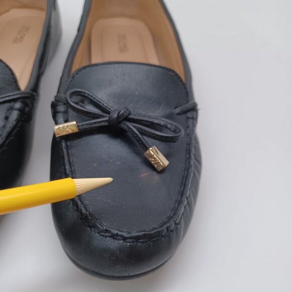 MICHAEL Michael Kors Black Leather Loafers - Picture 12 of 16